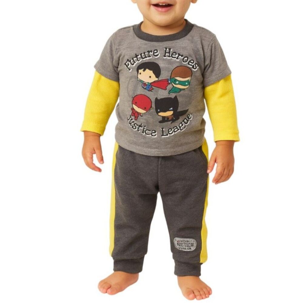 Justice League Boys “Future Hero” 2 Piece Outfit | 12M